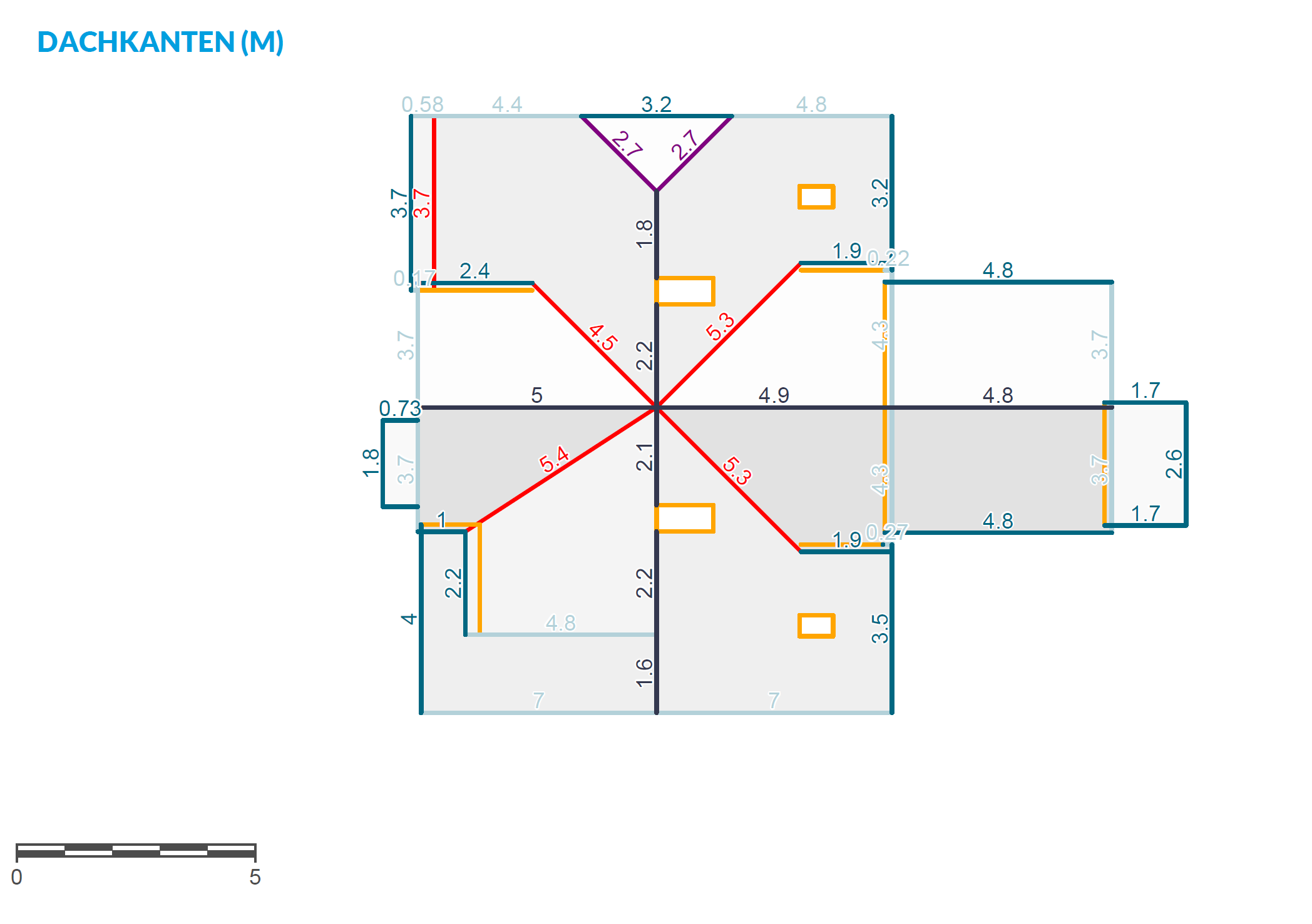 Drohnentechnik Schnittzeichnung